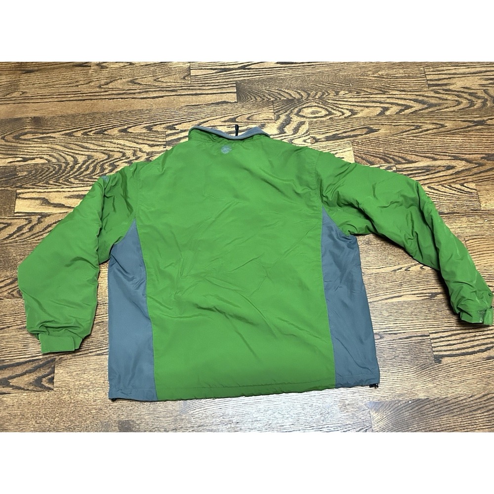 Timberland Weathergear Men's Jacket Size XXL Green Hooded Full Zip Fleece‎ Lined - Picture 2 of 12